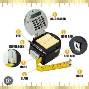5 In 1 Multi-Function Calculator Tape Measure